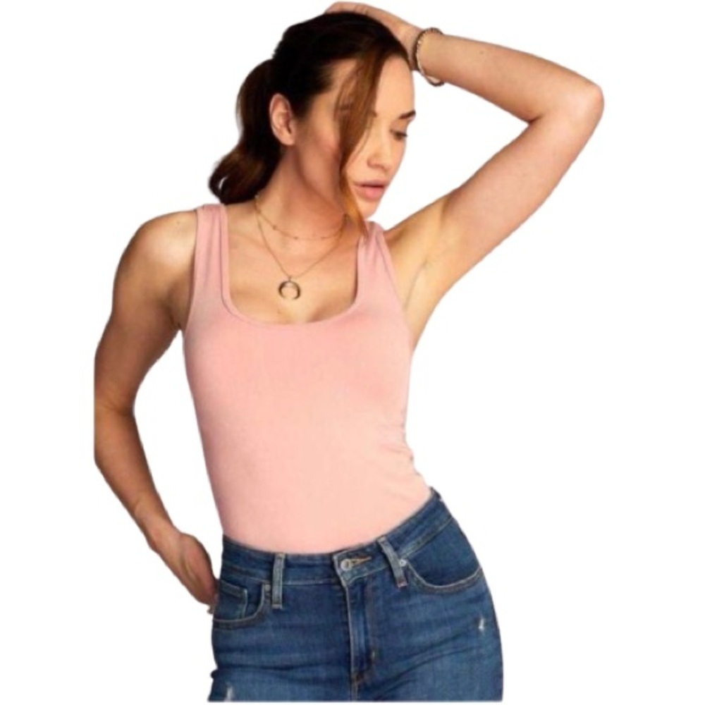 🆕 C’EST MOI Bamboo Seamless Tank one size pink NWT